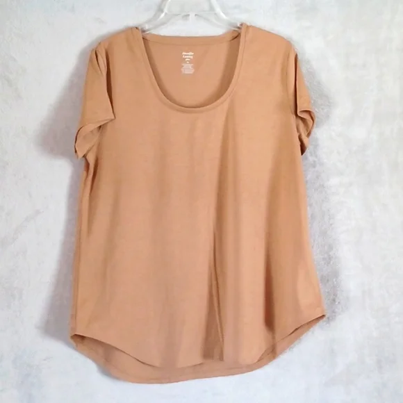 Jennifer Lauren Tops Jennifer Lauren Womens Round Neck Short
